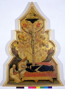 O Sonho da Virgem, c.1355-60 (tempera e folha de ouro no painel)